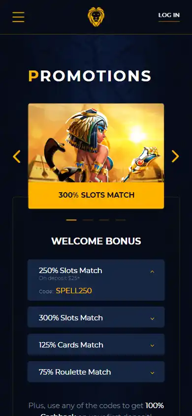 Golden Lion Casino screenshot 6