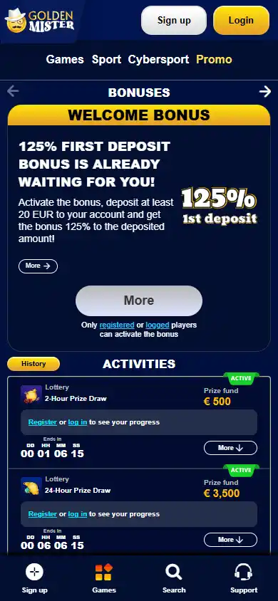 Golden Mister Casino screenshot 6