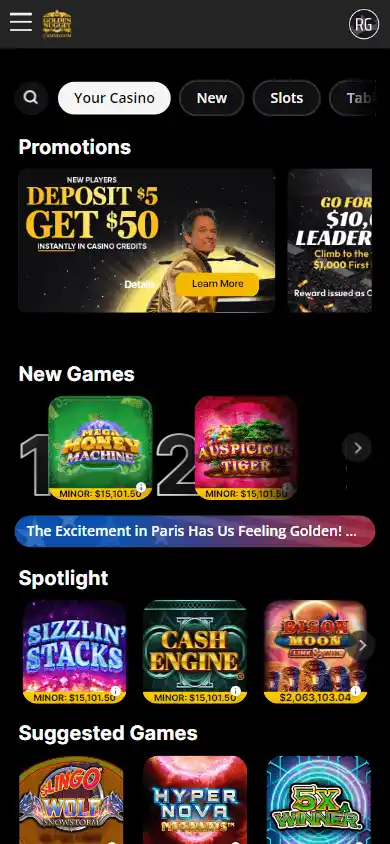 Golden Nugget Online Casino screenshot 3