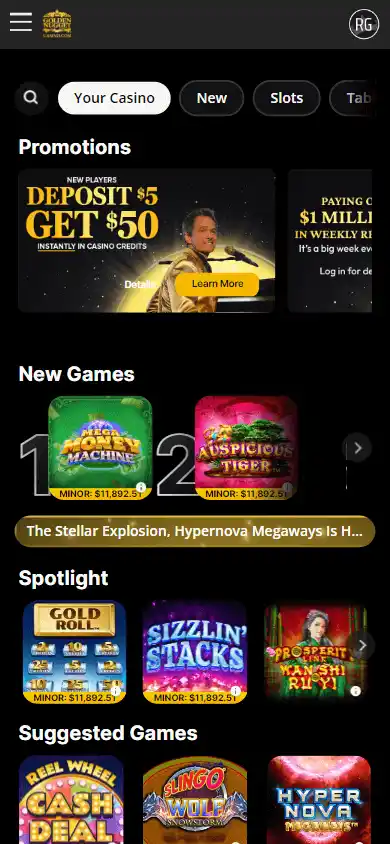 Golden Nugget Online Casino screenshot 2