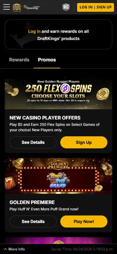 Golden Nugget Online Casino screenshot 6