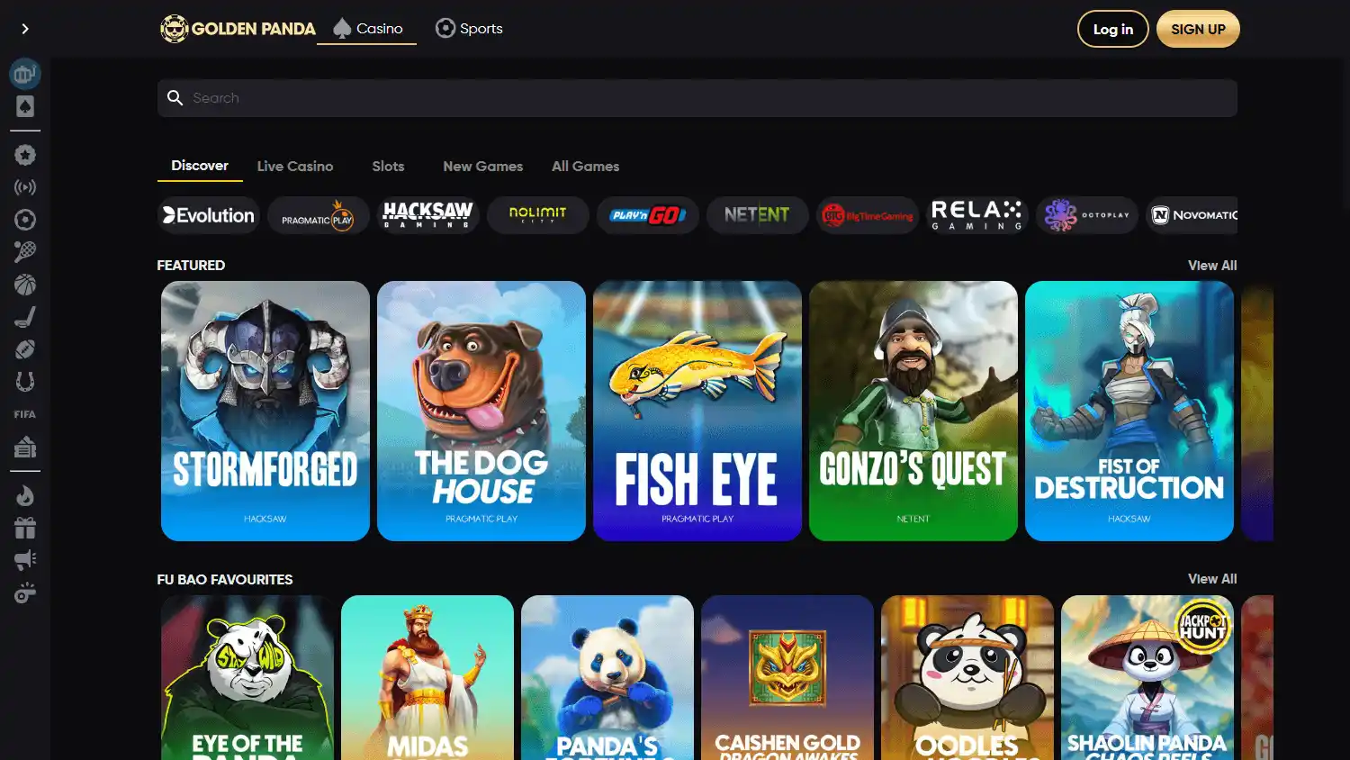Golden Panda Casino screenshot 2