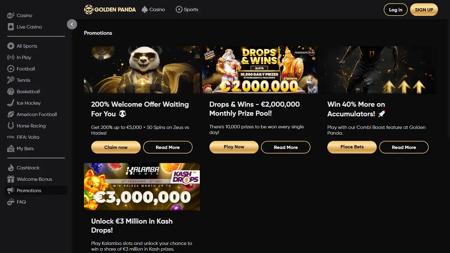 Golden Panda Casino screenshot 3