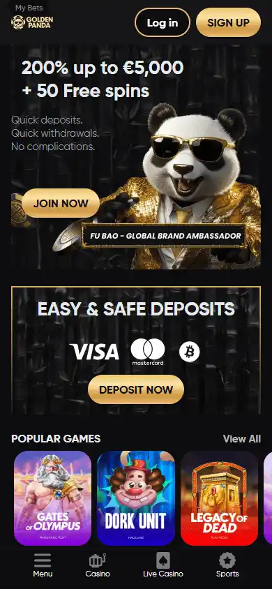 Golden Panda Casino screenshot 4