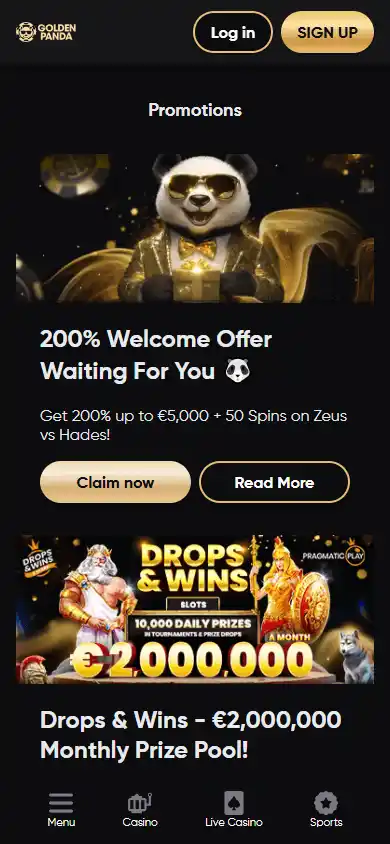 Golden Panda Casino screenshot 6