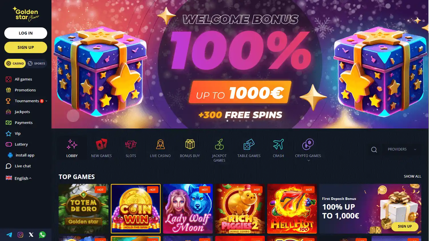 Golden Star Casino screenshot 1