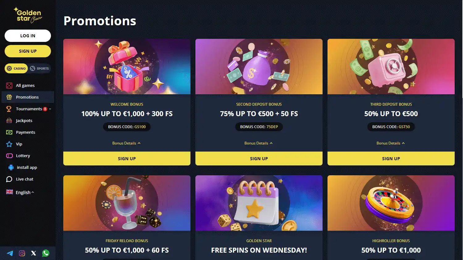 Golden Star Casino screenshot 3