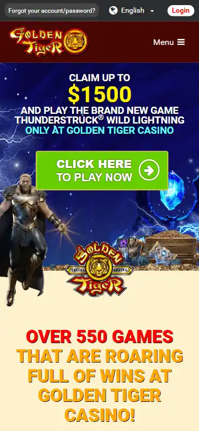 Golden Tiger Casino UK screenshot 5