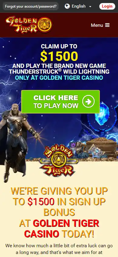 Golden Tiger Casino UK screenshot 7