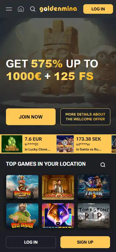 Goldenmina Casino screenshot 3