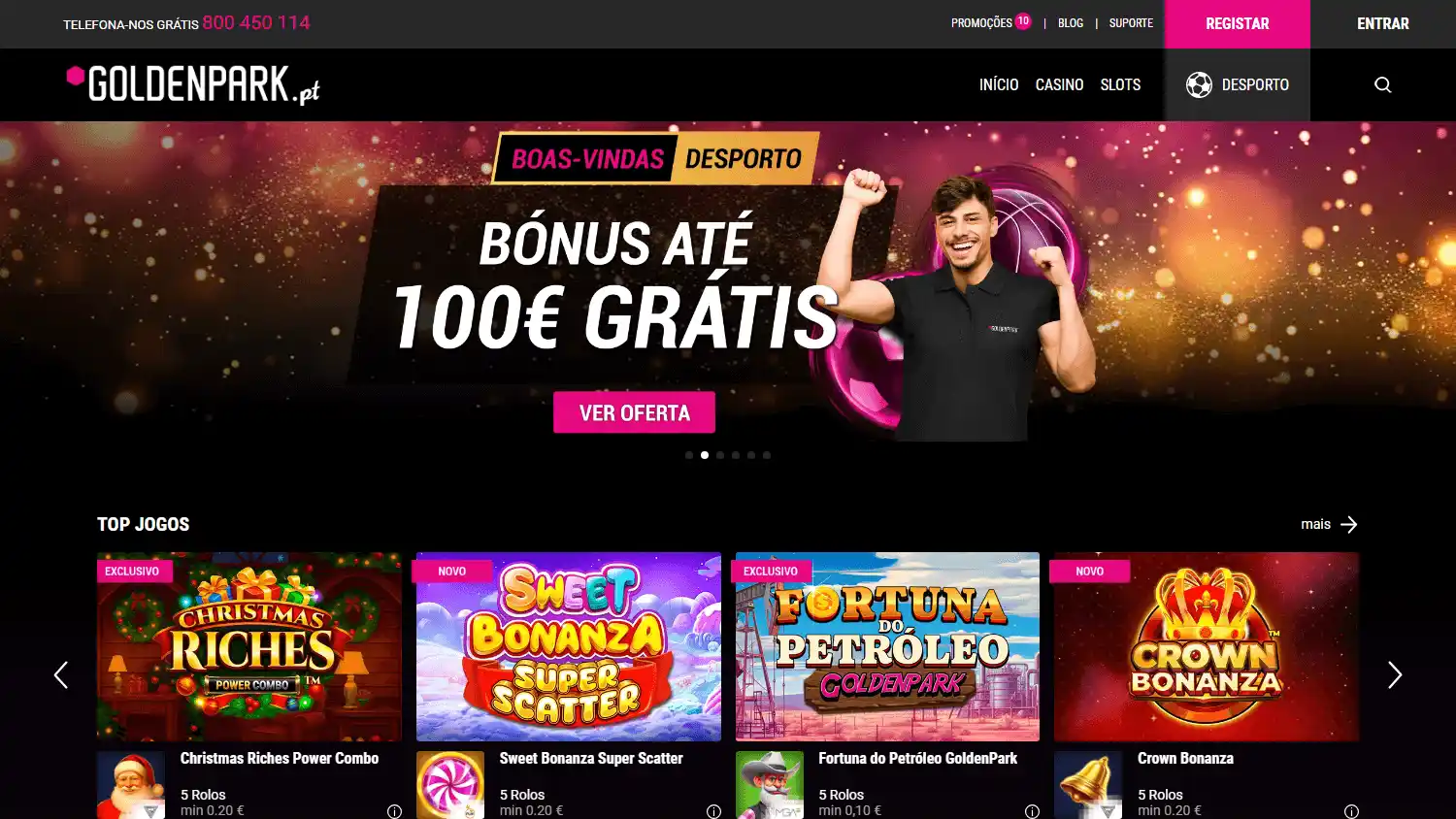 GoldenPark Casino screenshot 1