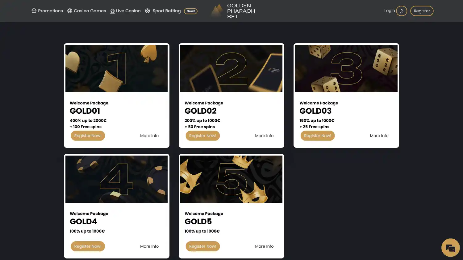 GoldenPharaoh Casino screenshot 3