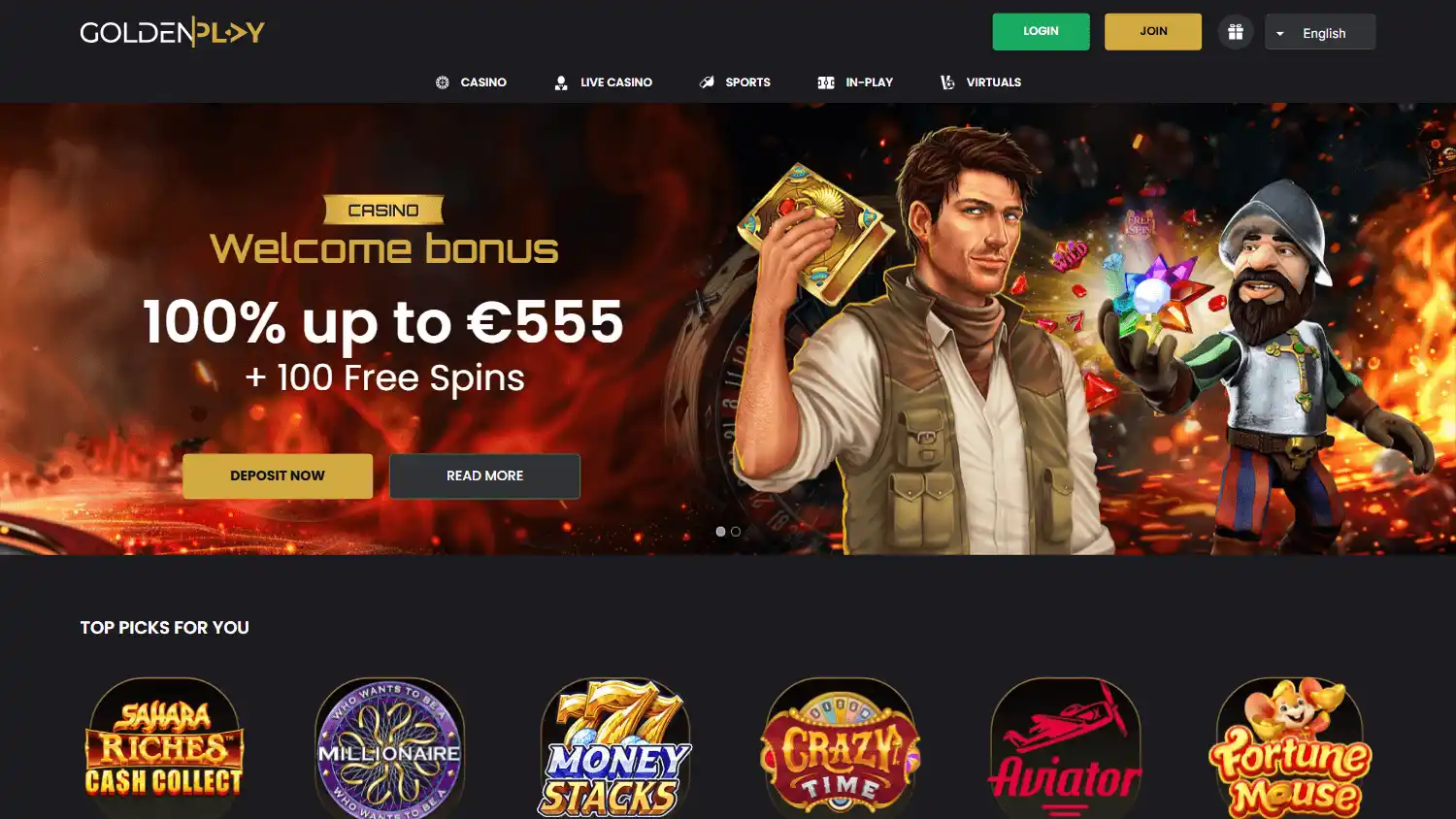 GoldenPlay Casino screenshot 1
