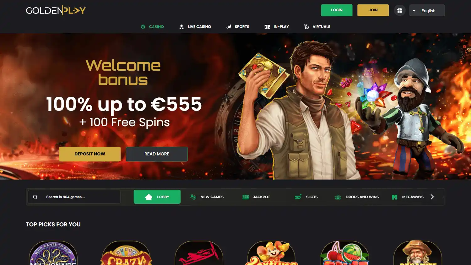 GoldenPlay Casino screenshot 2