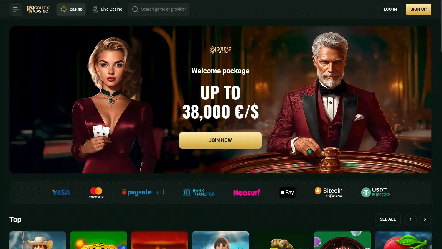 Goldex Casino screenshot 1