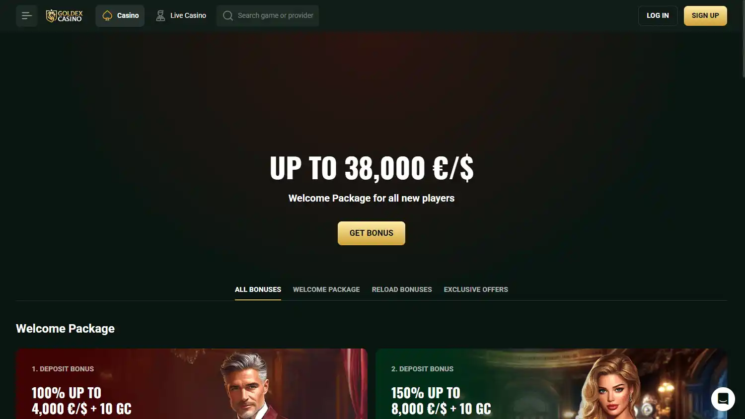 Goldex Casino screenshot 3
