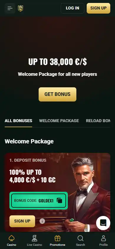 Goldex Casino screenshot 6