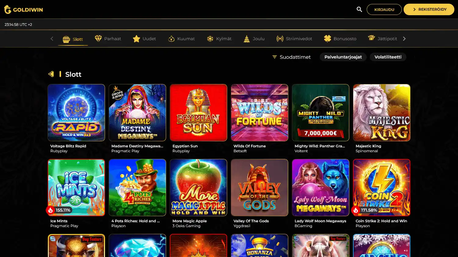 Goldiwin Casino screenshot 2