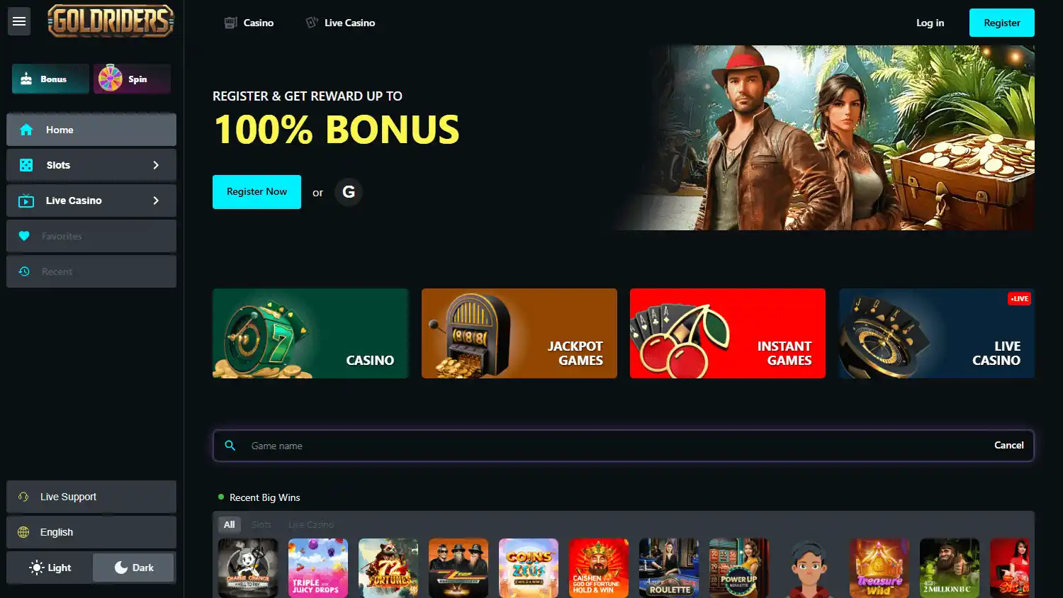 Goldriders Casino screenshot 1