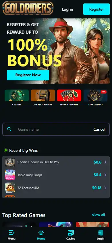 Goldriders Casino screenshot 4