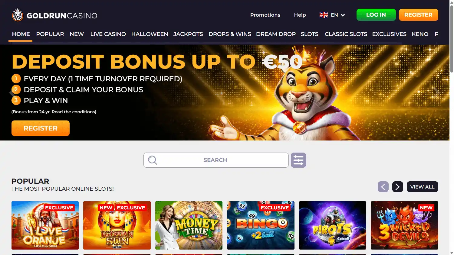 Goldrun Casino screenshot 1
