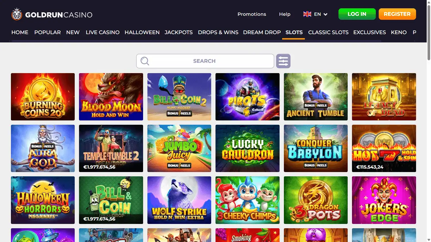 Goldrun Casino screenshot 2