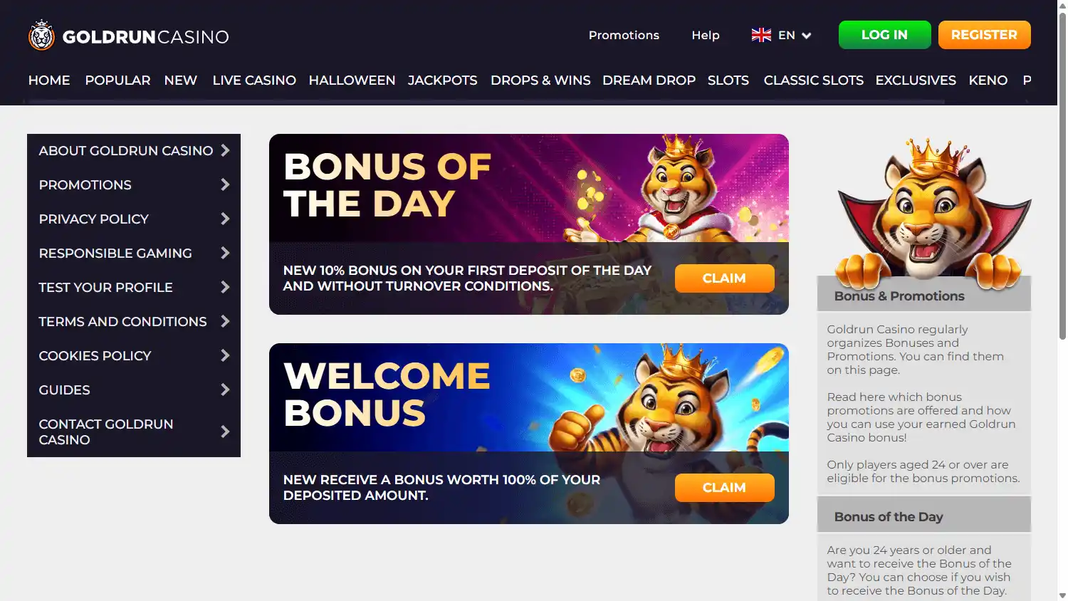Goldrun Casino screenshot 3