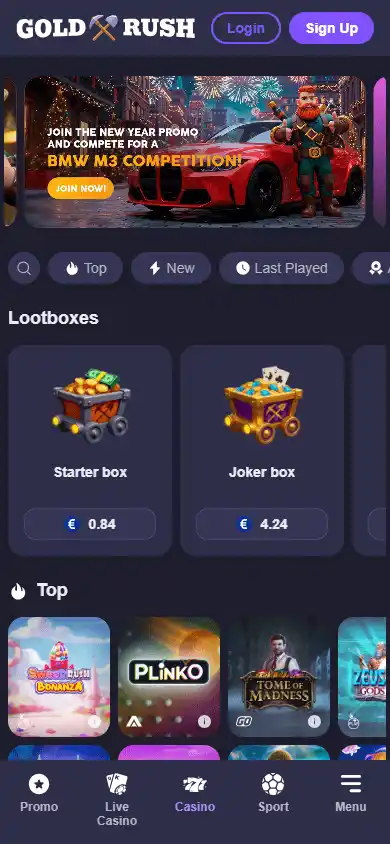 Goldrush.io Casino screenshot 4
