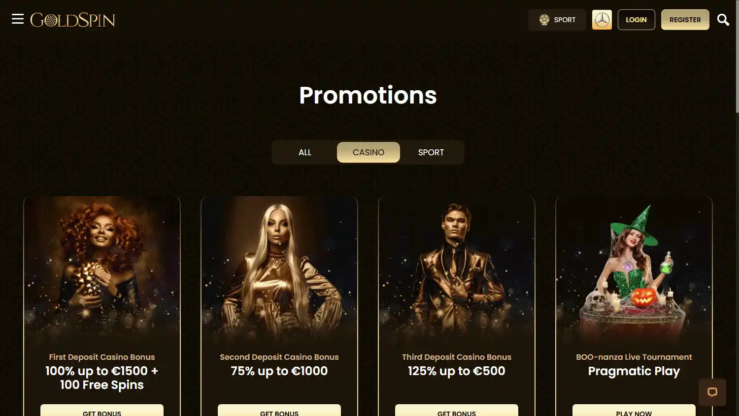 Goldspin Casino screenshot 3