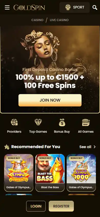 Goldspin Casino screenshot 4