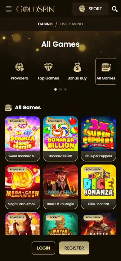 Goldspin Casino screenshot 5
