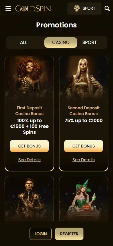 Goldspin Casino screenshot 6