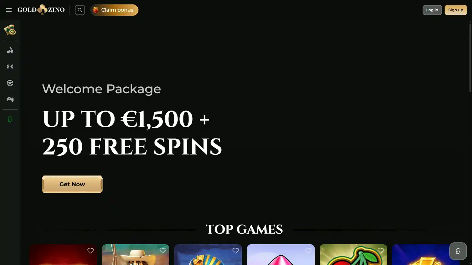 Goldzino Casino screenshot 1