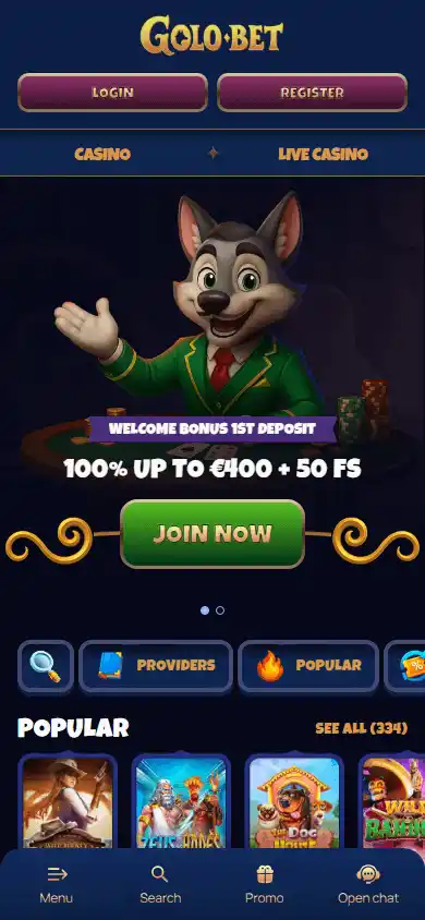 Golobet Casino screenshot 4