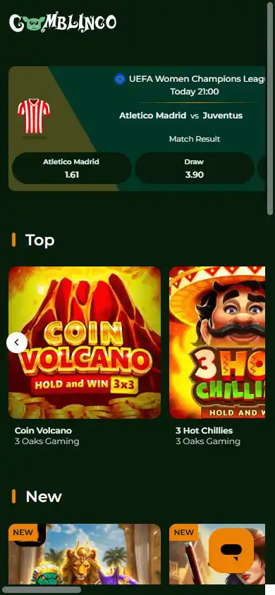 Gomblingo Casino screenshot 3