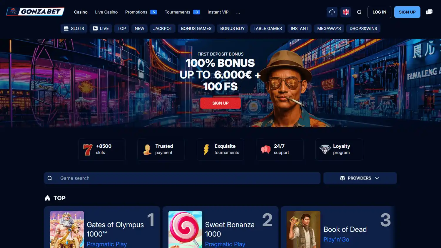 Gonza Bet Casino screenshot 1