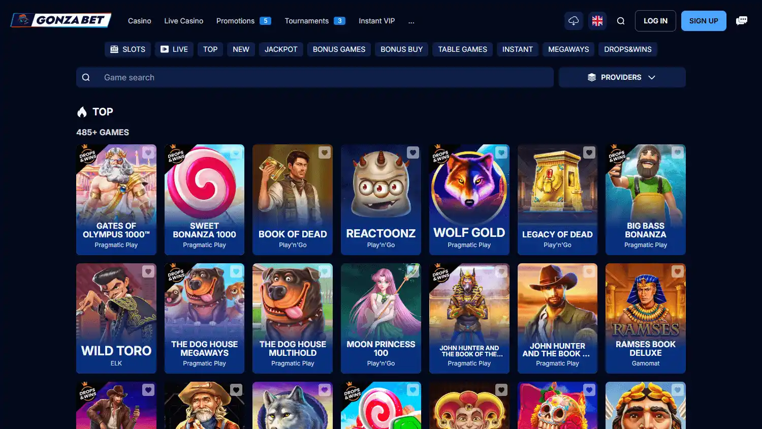 Gonza Bet Casino screenshot 2
