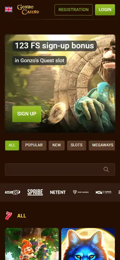 Gonzo Casino screenshot 5