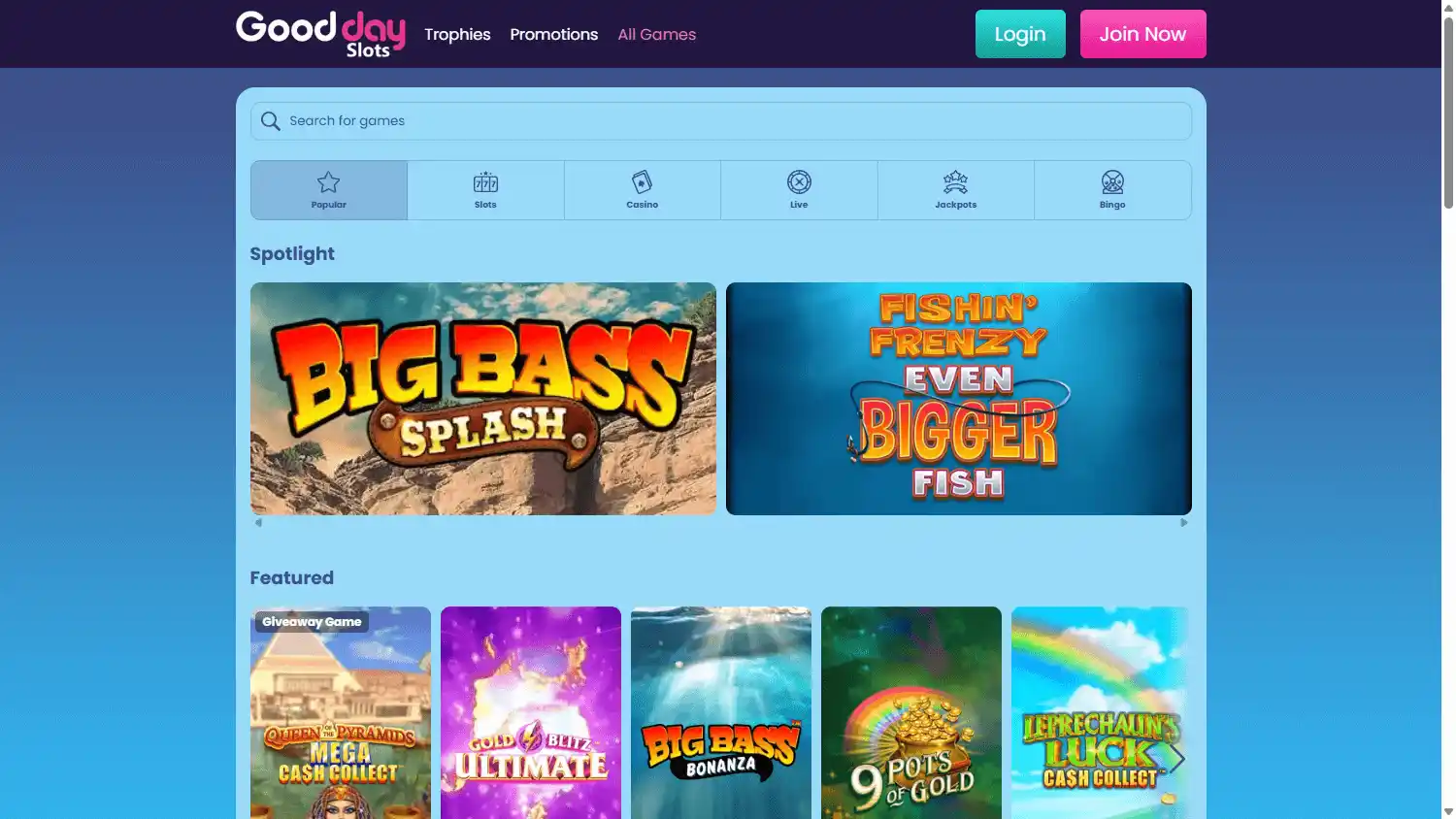 Good Day Slots Casino screenshot 2