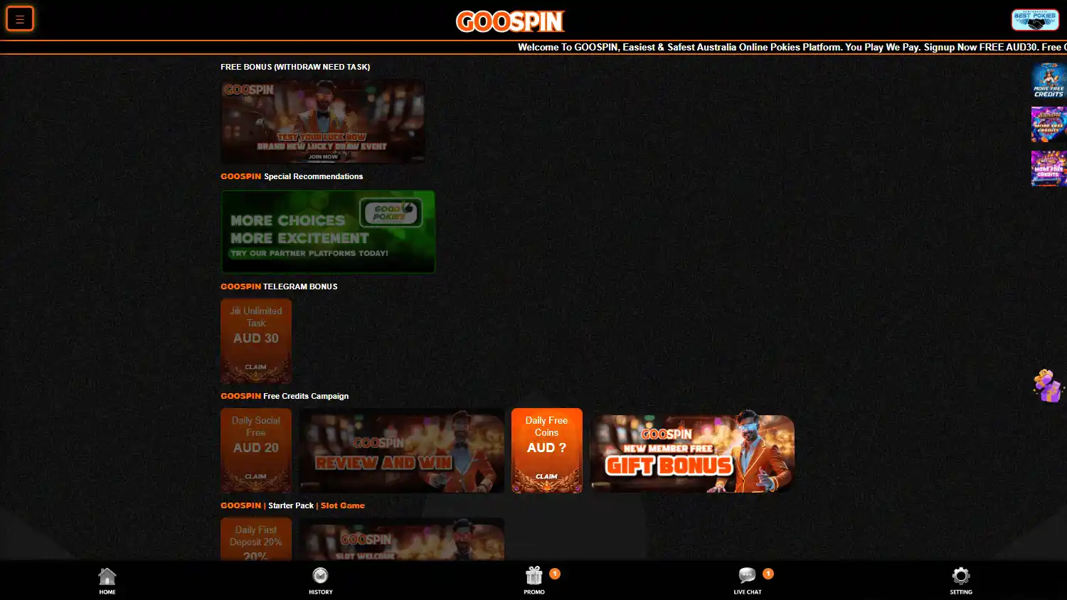 GOOSPIN Casino screenshot 2