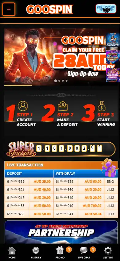 GOOSPIN Casino screenshot 3