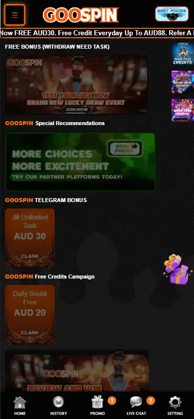 GOOSPIN Casino screenshot 4