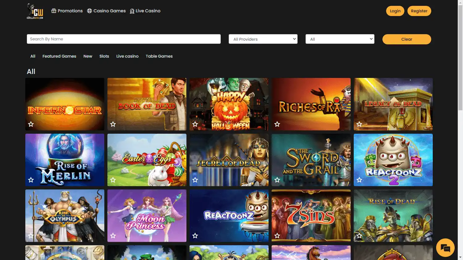 Gorilla Wins Casino screenshot 2