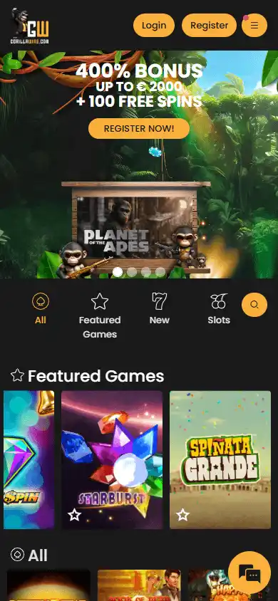 Gorilla Wins Casino screenshot 4
