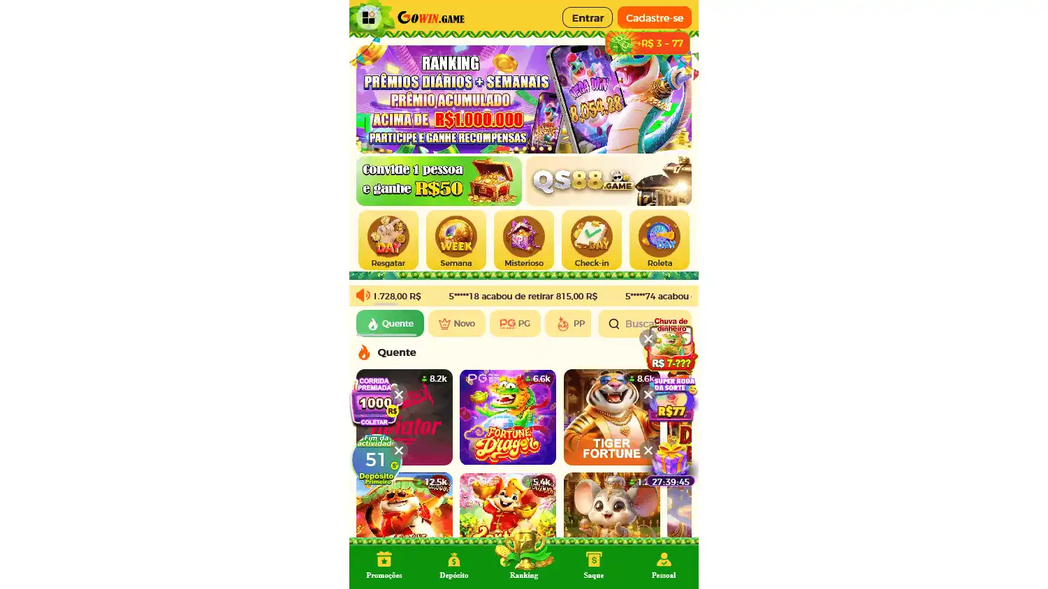Gowin.game Casino screenshot 1