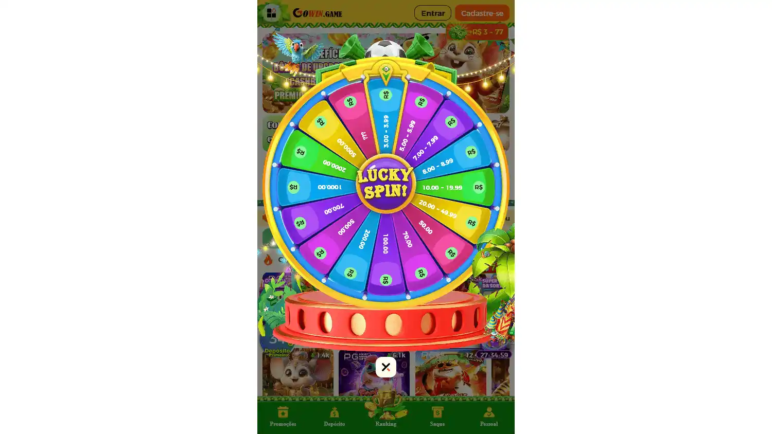 Gowin.game Casino screenshot 2