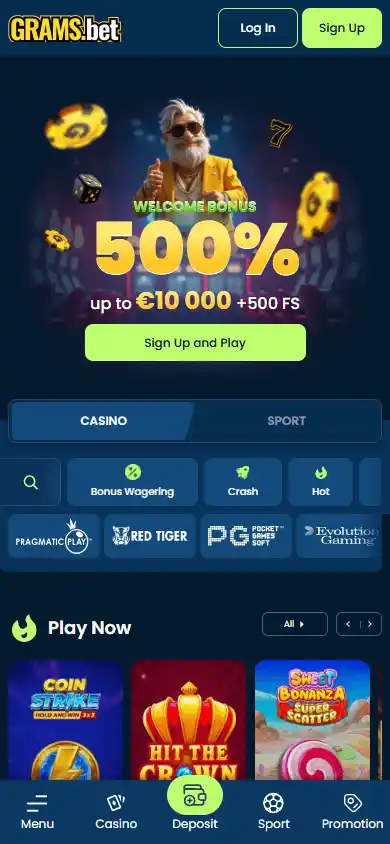 Grams.bet Casino screenshot 4