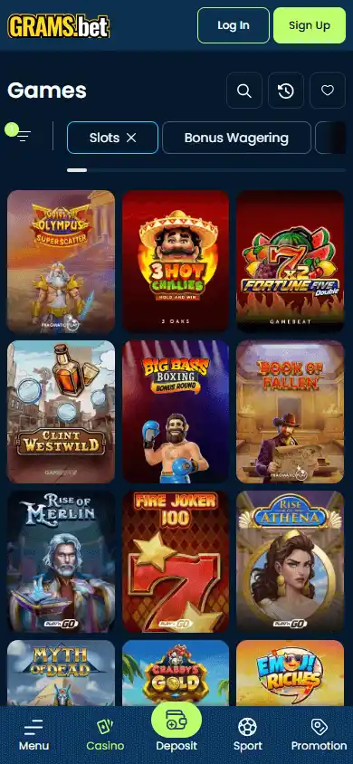 Grams.bet Casino screenshot 5