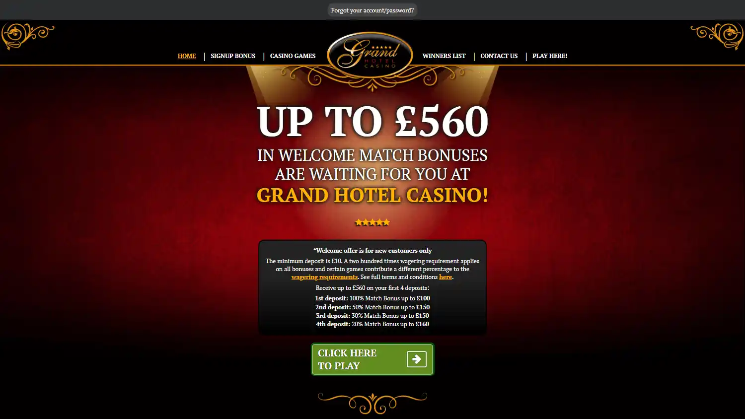 Grand Hotel Casino screenshot 1