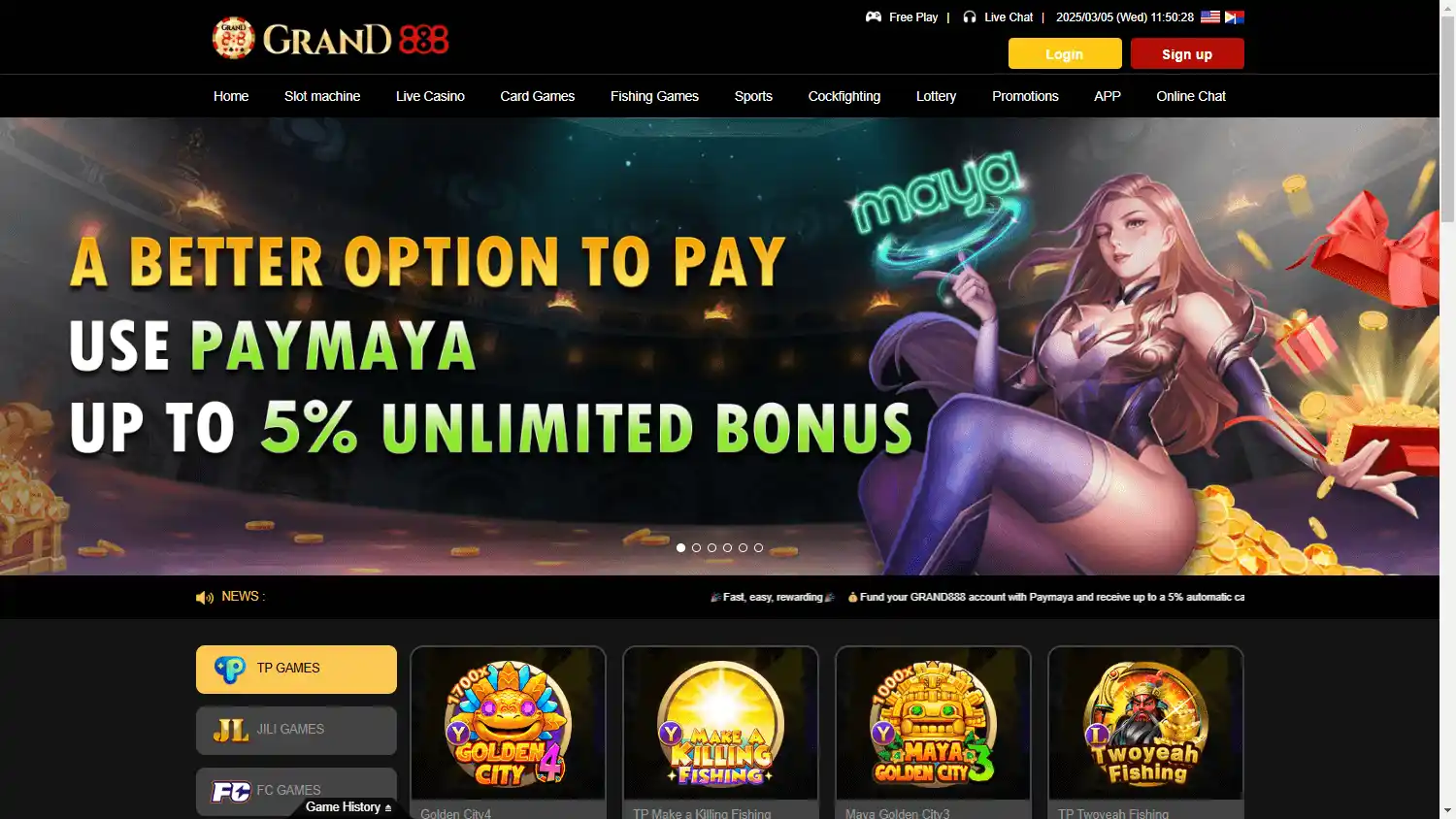 GRAND888 Casino screenshot 1